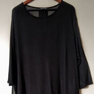 Black Knit Tunic Top